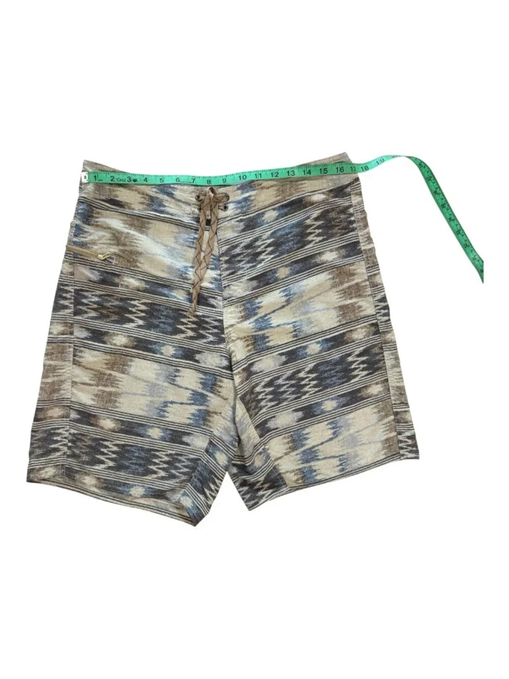 Patagonia Wavefarer Board Shorts Men's Size 36 Ikat Brushstroke Surf Swim